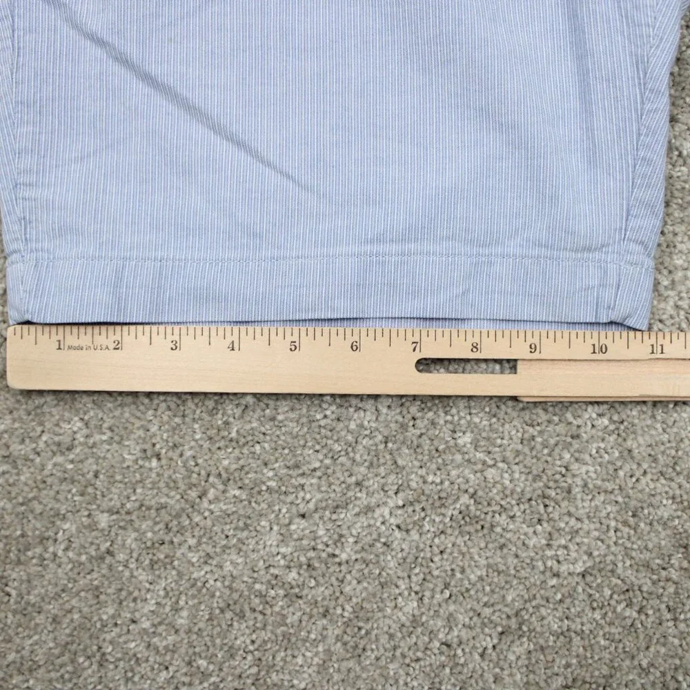 Banana Republic Aiden Club Chino Shorts Mens 34 Blue Cotton Textured 10